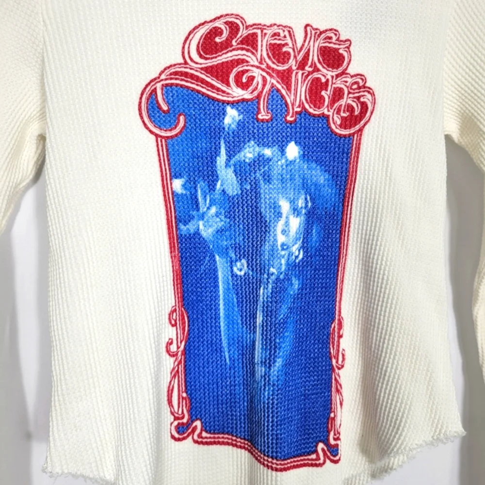 Stevie Nicks Bella Donna Top DAYDREAMER Vintage White Size Small - Picture 5 of 8